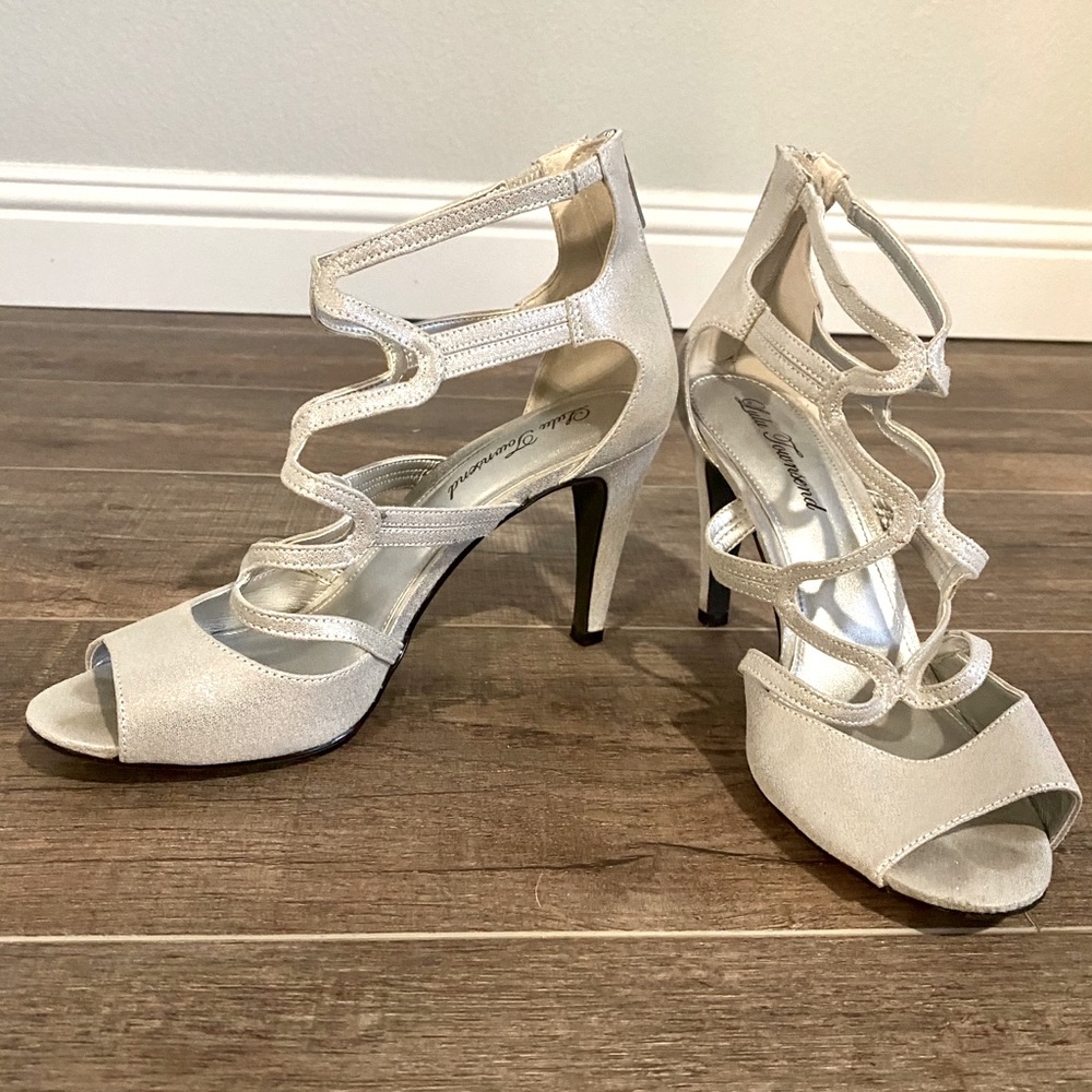 Lulu Townsend silver heels